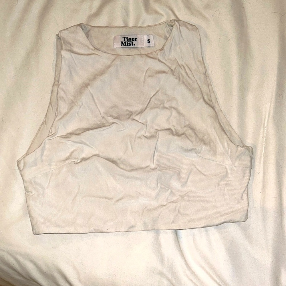 Cropped tiger mist top